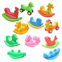New rocking kindergarten rocking horse plastic nursery MTD inner wooden baby horse toddler toy baby rocking gift