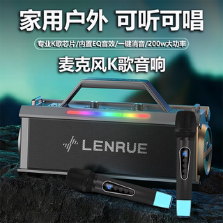 Home Outdoor Microphone Karaoke Audio Ktv High Power 200W Microphone Integrated Portable High Volume Bluetooth Speaker