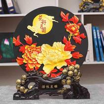 Mid-Autumn Festival creative gifts activated carbon carvings handicrafts ornaments flowers full moon business insurance gifts