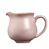 Ru kiln pink amber glaze auspicious tea sea high-end gifts for personal use Ru porcelain tea set tea set porcelain open slice Kung Fu tea