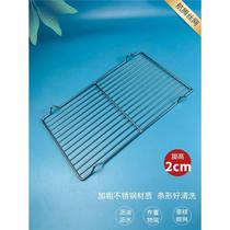 Stainless steel barbecue net rectangular with feet bread drying net cooling rack baking tools barbecue net rack drying net plate