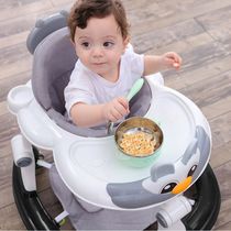 Baby walker dining chair 2-in-1 new baby walker anti-O-leg anti-rollover baby can sit on the durable walker