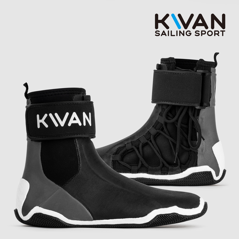 Kwan | Kun Sailing Board Water Sports Lace-Up High-Top Water Shoes/4Mm Warm and Breathable Boots