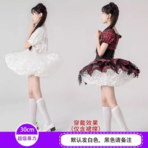 Duck butt bustle 30CM boneless lolita bustle dog short soft gauze lolita tutu skirt bustle short violent style