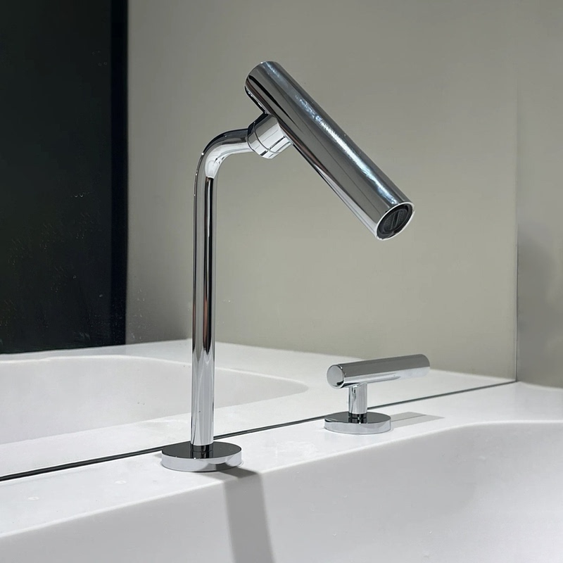 Italian Minimalist Split-Type Swivel Spout Basin Faucet, Same Model as on Xiaohongshu, Bathroom Countertop Faucet, All-Copper Italian Minimalist Split-Type Swivel Spout Basin Faucet, Same Model as on Xiaohongshu, Bathroom Countertop Faucet, All-Copper