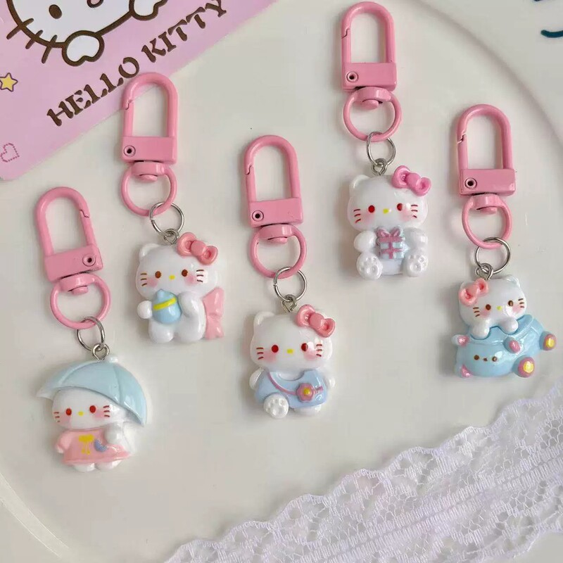 Pink Keychain Versatile Kt Kitten Cute Cartoon Girly Sweet Pendant Couple Best Friend Accessory - Kitten Pink Keychain Versatile Kt Kitten Cute Cartoon Girly Sweet Pendant Couple Best Friend Accessory - Kitten