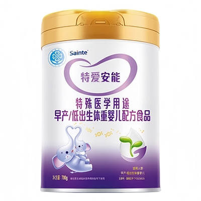 圣桐优博特爱安能特殊配方奶粉早产低体重婴儿全面营养母乳700g