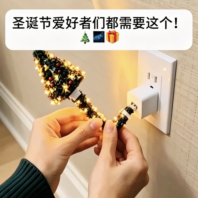 Christmas Projection Light Bedroom Ceiling USB Atmosphere Decorative Light Christmastree Holiday Atmosphere Decoration