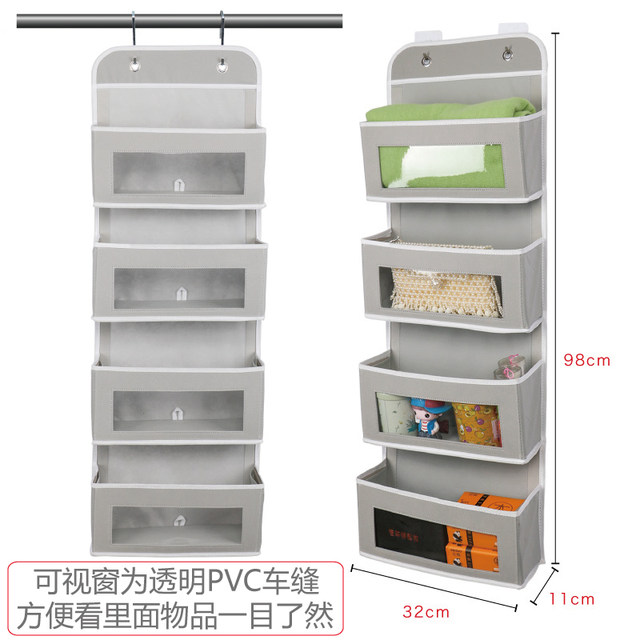 Back door storage hanging bag wall hanging storage bag fabric hanging bag dormitory artifact home P use wall hanging storage bag hanging