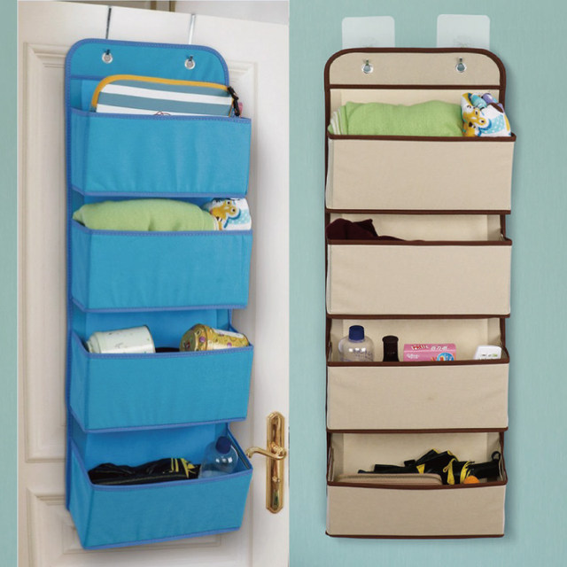 Back door storage hanging bag wall hanging storage bag fabric hanging bag dormitory artifact home P use wall hanging storage bag hanging
