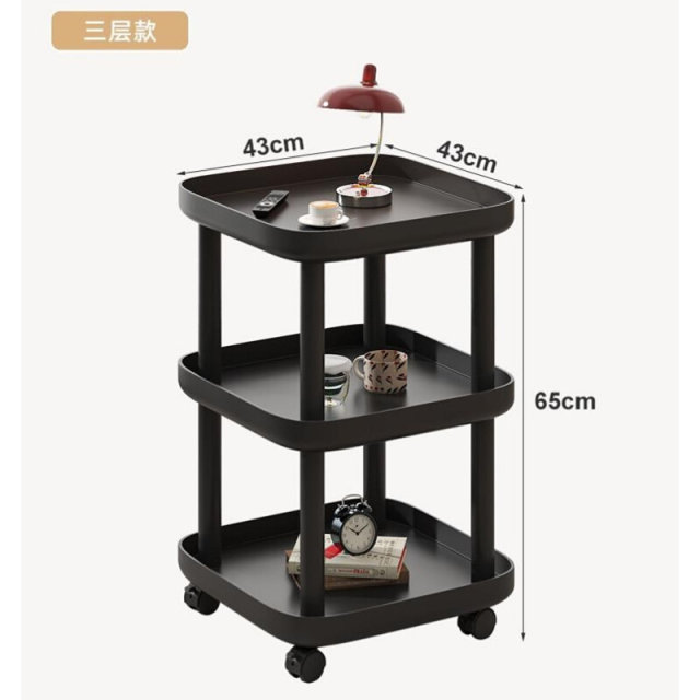 Movable storage small push simple style sofa side ໂຕະກາເຟຂະຫນາດນ້ອຍ sundries wheeled storage rack ຫ້ອງນອນ balcony ຕາຕະລາງຂະຫນາດນ້ອຍ