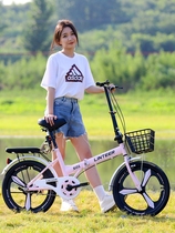 Philip adult folding bicycle variable speed ultra-light portable 20 22-inch mens and womens bicycles for middle school students