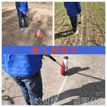 New large-wheel lime line drawing truck construction ash spreader road marking tool playground lawn marking mountain sand