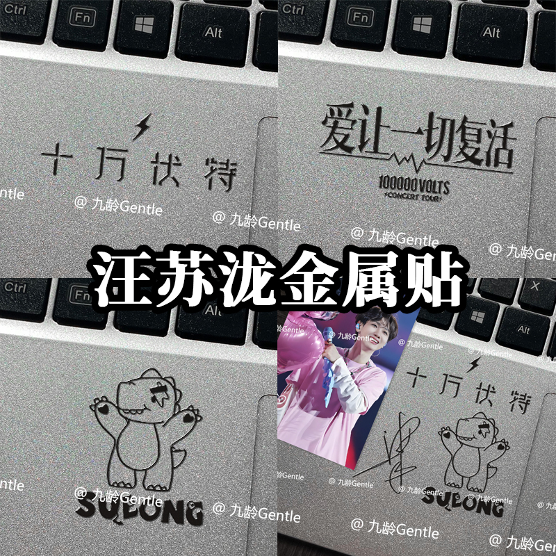 Wang Sulong's One Hundred Thousand Volts Concert Merchandise Metal Stickers for Phone, Laptop, and Headphone Decoration