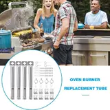 4PCS Universal Grill Tube Регулируемая 25 мм нержавеющая сталь.