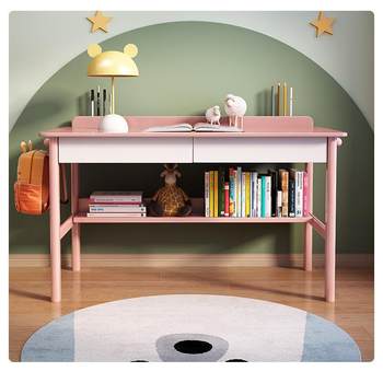 Children's desk home bedroom primary and secondary school students writing desks and chairs solid wood learning table for boys and girls