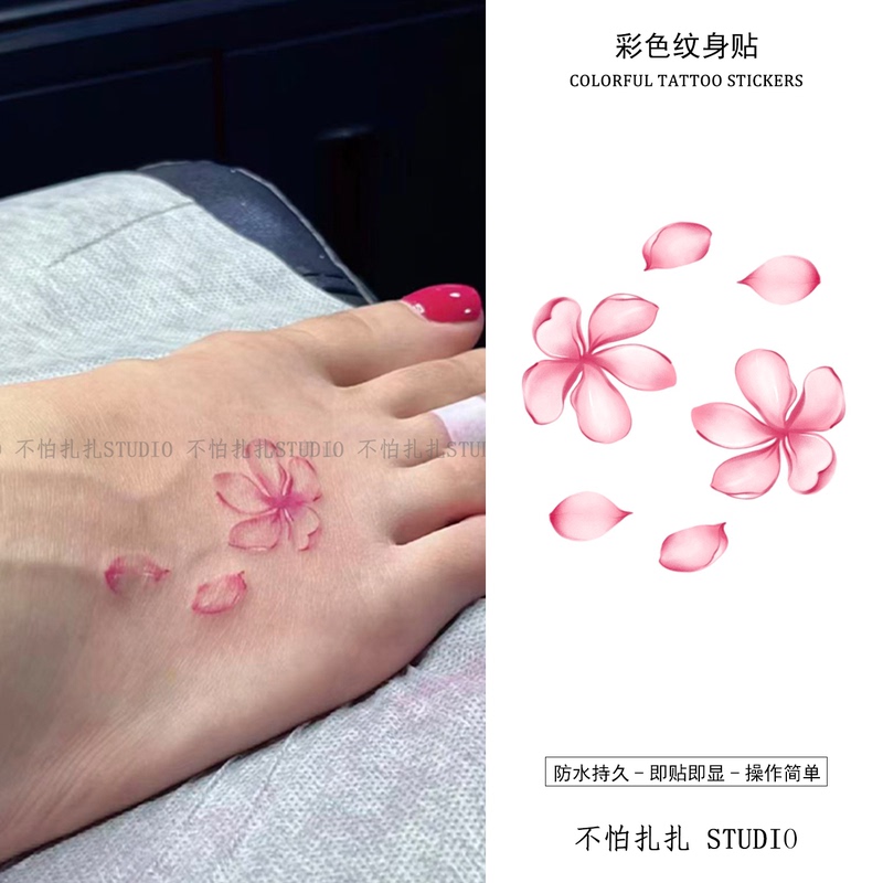 High-Quality and Beautiful Cherry Blossom Tattoo Stickers, Pure and Alluring, Waterproof, Long-Lasting, Suitable for Women, Can Be Applied on Wrists and Insteps, Romantic, Realistic, and Washable High-Quality and Beautiful Cherry Blossom Tattoo Stickers, Pure and Alluring, Waterproof, Long-Lasting, Suitable for Women, Can Be Applied on Wrists and Insteps, Romantic, Realistic, and Washable