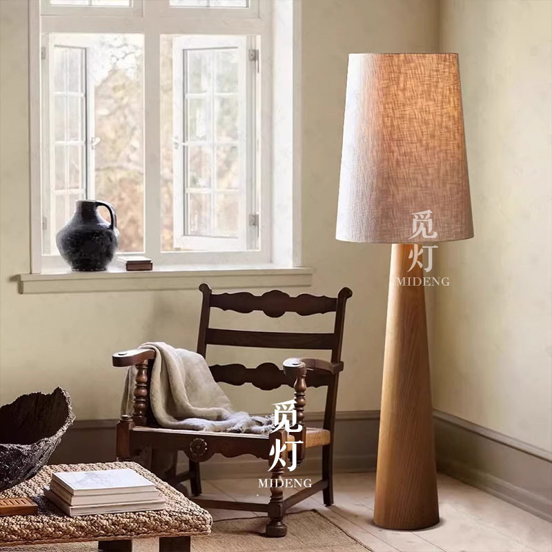 Vintage Wabi-Sabi Style Floor Lamp for Living Room Next to Sofa, Bedroom Standing Lamp, Japanese-Style Natural Wood Floor Lamp for Guesthouse, Solid Wood Floor Lamp Vintage Wabi-Sabi Style Floor Lamp for Living Room Next to Sofa, Bedroom Standing Lamp, Japanese-Style Natural Wood Floor Lamp for Guesthouse, Solid Wood Floor Lamp