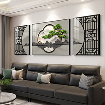 Welcome pine living room decorative painting new Chinese Zen style sofa background wall mural office atmospheric landscape hanging painting
