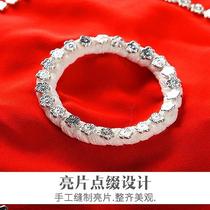 Handkerchief flower dance pair for adults and children Northeastern Yangko dance professional red handkerchief dance exam special octagonal towel