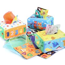 Baby Tissue Box Toy Montessori Sensory Cloth Toys Baby Educa