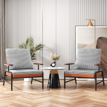 Manufacturer supply simple small apartment living room business office negotiation single iron internet celebrity sofa lazy leisure chair