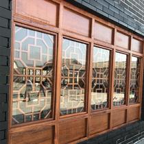 Chinese solid wood antique door and window lattice wooden antique door background carved wooden crafts formulation
