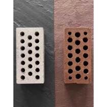 Page porous bricks and rocks A large number of red bricks porous heavy wall tiles large JWK construction special factory Chengjia straight hair porous installation