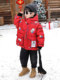 Dhwa Uk Co-Branded Children's New Year's Thick Coat 2026 New Model Boys' Ultraman down Jacket New Year Clothing