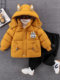 Dhwa Baby Winter Clothing Set 2025 New Winter Baby Clothes Cartoon Cotton Clothing Warm Two-Piece Set