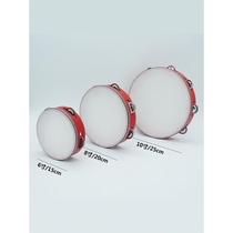 Little Guli performance costume tambourine beat drummer shake tambourine large and small tambourine performance tambourine sheepskin red tambourine
