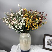 Single branch small rose imitation Juzhen JY-1029 fake flower house flower hotel shopping mall wedding photography props decoration