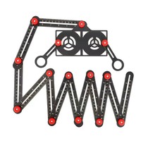 New special-shaped measuring ruler six-fold ruler section ruler twelve-fold ruler multi-functional ceramic tile positioning angle ruler