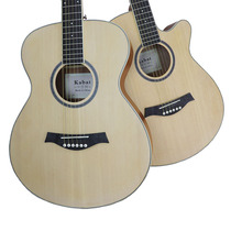 Guitar folk guitar 40-inch folk acoustic guitar chipped corner rounded surface single performance spruce mahogany Guitar