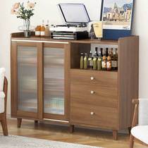 Small apartment storage Chinese new cabinet kitchen storage cabinet tea cabinet wine cabinet 2023 new solid wood color sideboard