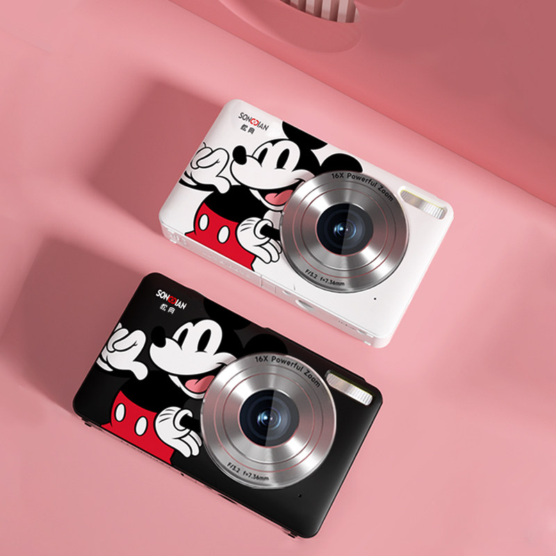 Disney Co-Branded | Songdian 2025 New High-Definition Digital Compact Camera for Children, Can Take Photos and Videos, Student Gift