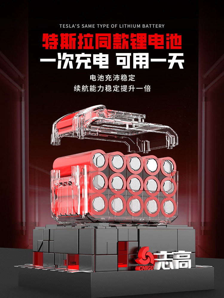 Chigo Brushless Electric Wrench, High Torque, Official Genuine Tool, Impact Electric Wrench, Wind Gun, Small Rechargeable Board