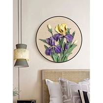 Flower Poetry modern simple high-end entrance bedroom decoration painting flowers abstract living room literary art hanging painting