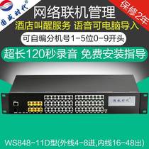 Guowei Times WS848-11D Group extension program-controlled telephone switch 4 8 in 16 24 32 40 48 out