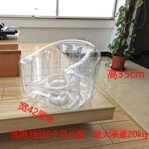 Transparent sofa doll storage lazy chair Internet celebrity style inflatable art single chair creative photography props
