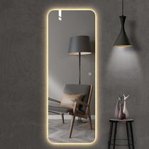 Japan imported MUJI dressing full-body smart full-body mirror LED light fitting mirror home wall-mounted full-body mirror belt