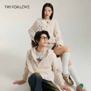 Tryforlove original couple wear cardigan sweater high-end 2025 new knitted autumn and winter coat for men and women