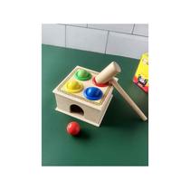 Frog Knocking Table Mongolian Knocking Table Knocking Table Hammer Box Piling Table Toddler Teaching Aids 1-3 Years Old Early Childhood Puzzle