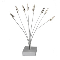 Large eight-head note holder vertical photo holder multi-purpose message holder tree label holder silver business card holder note holder
