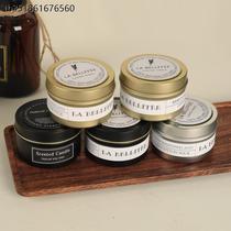 Aromatherapy candle cup diy handmade fragrance soy wax hand gift tinplate aromatherapy Christmas candle to aid sleep and smoke-free