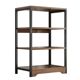 Bookshelf shelf floor multi-layer storage rack solid wood color office book K table shelf living room room low book