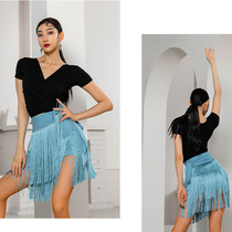 Latin dance skirt new professional high-end skirt BAO WEN dance cha cha tassel skirt sexy short skirt dance skirt