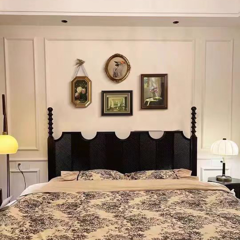 American-Style Living Room Wall Art, Bedroom Headboard Background Wall Painting, French Retro High-End Combination Painting, Dining Room Artistic Painting