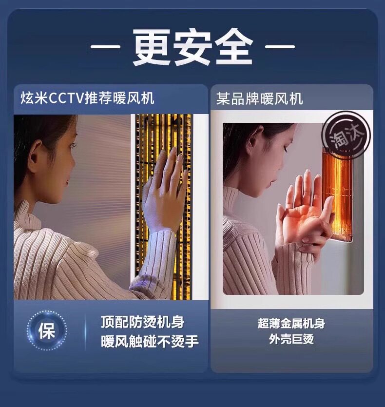 Обогреватель 石墨烯取暖器家用大面积暖风机节能省电热暖气小太阳烤火炉神器18 Dazzle m