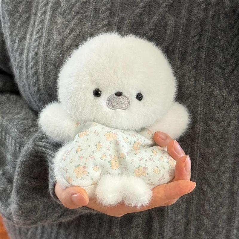Original Bean Bag Comfort Doll, Little Sea Seal Raccoon Squeeze Plush Toy, Healing Doll, Birthday and New Year Gift